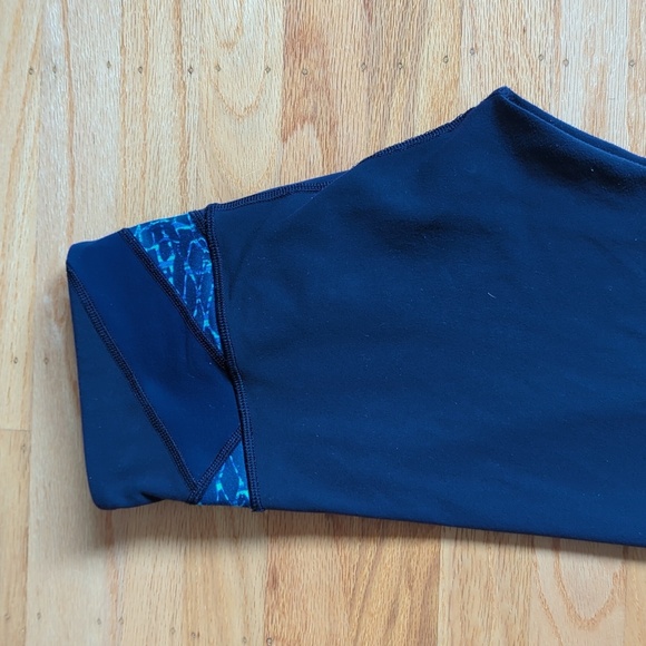 Lululemon Wunder Under Crop III Tight Women' Hero Blue Inkwell Samba - Picture 10 of 14